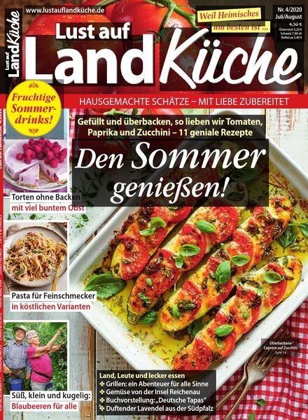 Lust auf LandKuche – Juli-August 2020 Cover