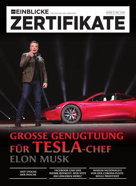 marktEINBLICKE Zertifikate – 08 Juli 2020 Cover