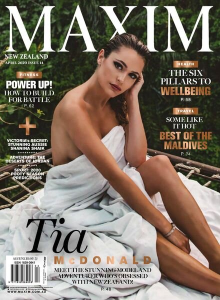 Maxim New Zealand – April 2020 Cover