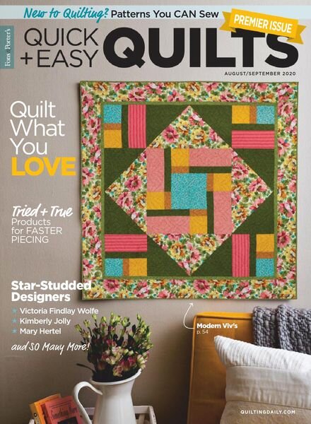 McCall’s Quick Quilts – August 2020 Cover
