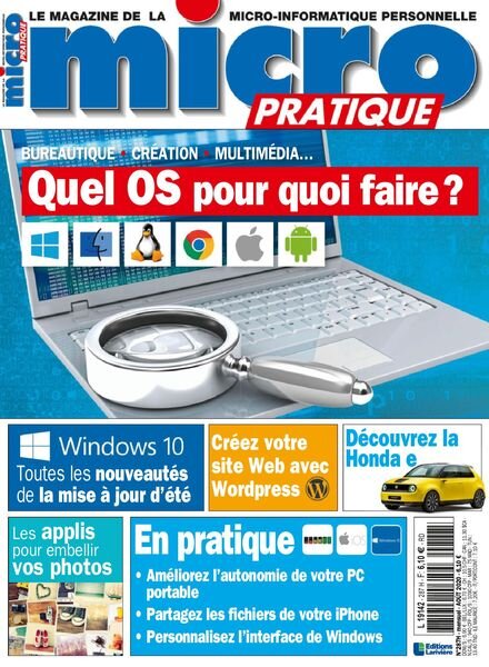 Micro Pratique – aout 2020 Cover