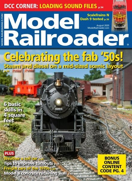 Model Railroader – August 2020 Cover