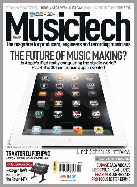 MusicTech – April 2013 Cover