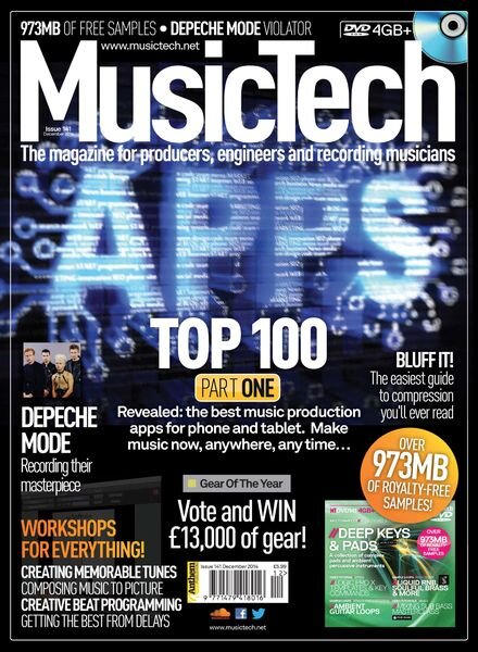 MusicTech – December 2014 Cover