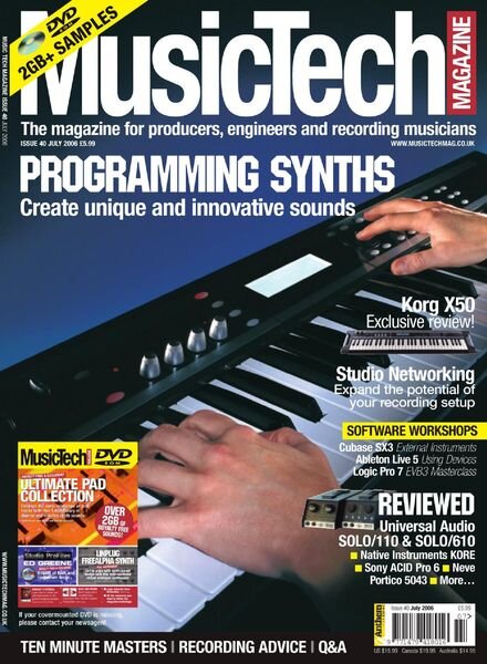 MusicTech – July 2006 Cover