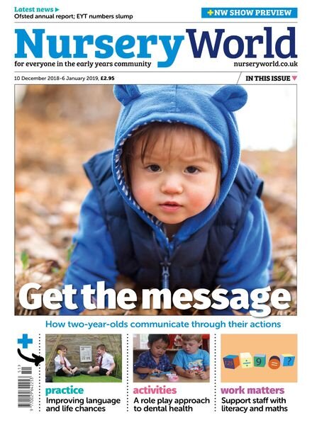 Nursery World – 10 December 2018 Cover