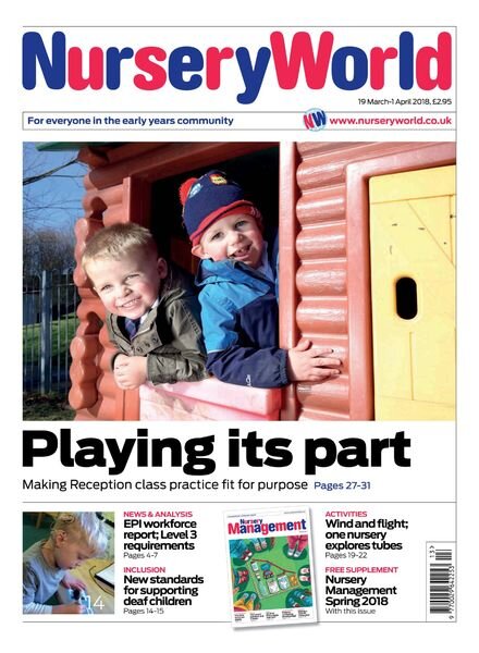 Nursery World – 19 March 2018 Cover