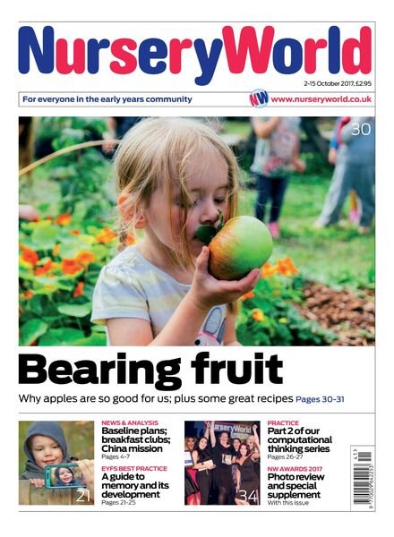 Nursery World – 2 October 2017 Cover