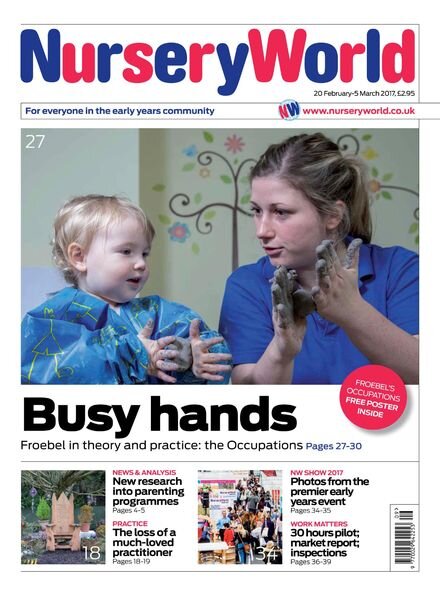 Nursery World – 20 February 2017 Cover