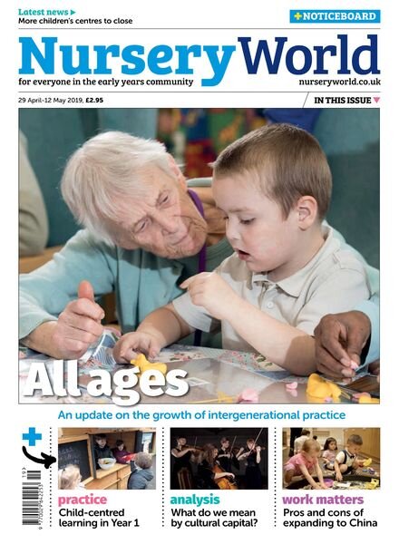 Nursery World – 29 April 2019 Cover