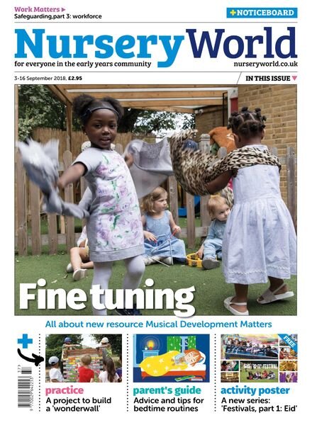 Nursery World – 3 September 2018 Cover