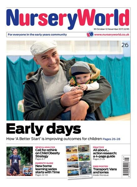 Nursery World – 30 October 2017 Cover