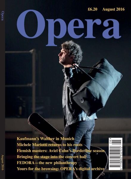 Opera – August 2016 Cover