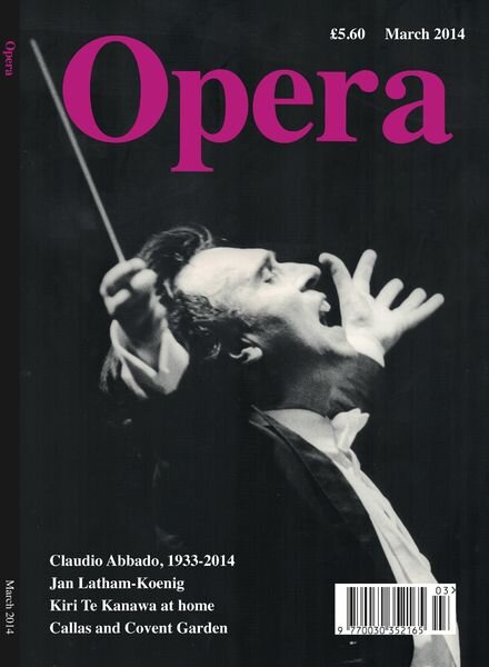 Opera – March 2014 Cover