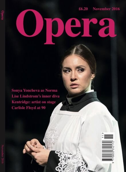 Opera – November 2016 Cover