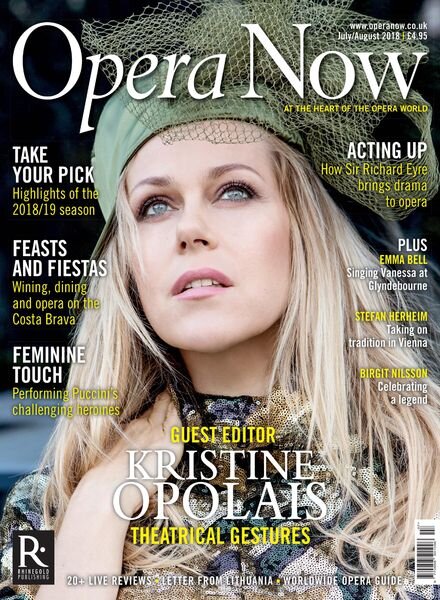 Opera Now – July- August 2018 Cover