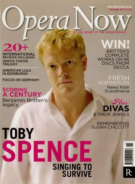 Opera Now – November 2013 Cover