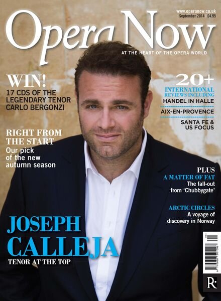 Opera Now – September 2014 Cover