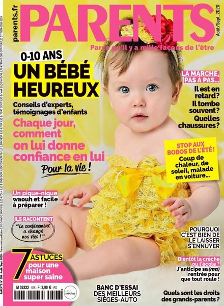 Parents France – Aout-Septembre 2020 Cover