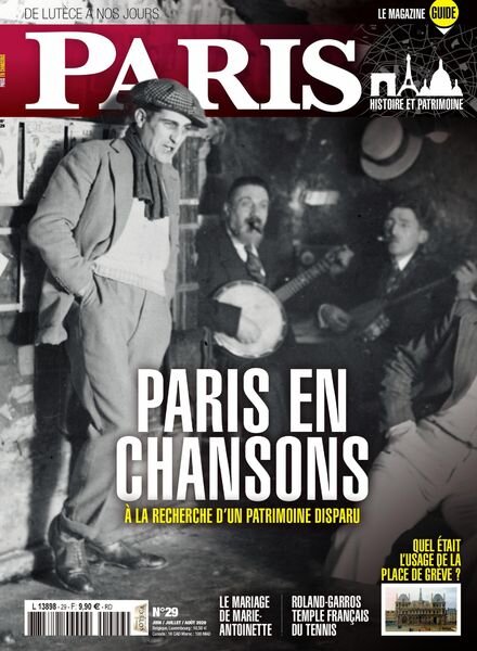 Paris de Lutece a nos jours – Juin-Aout 2020 Cover