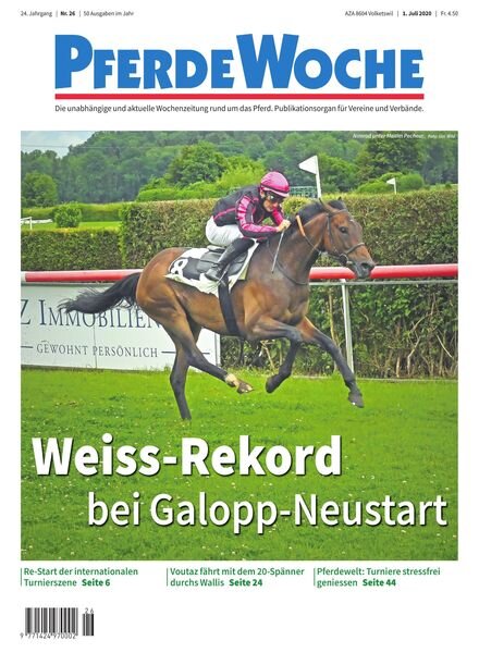 PferdeWoche – 01 Juli 2020 Cover