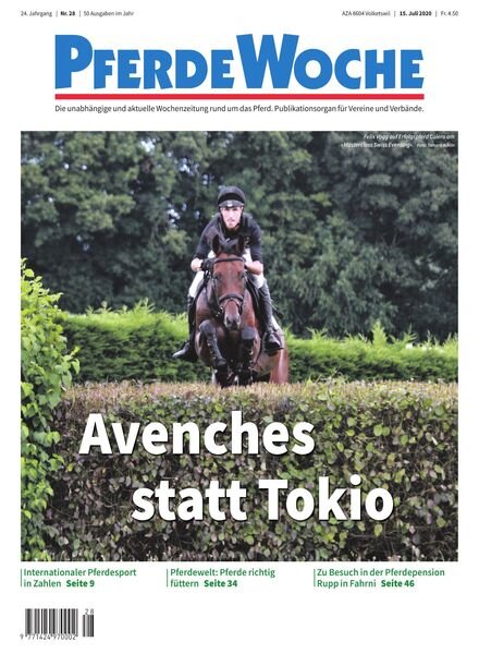 PferdeWoche – 15 Juli 2020 Cover