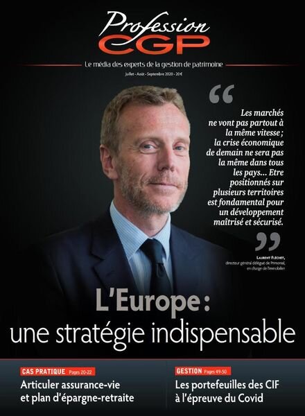 Profession CGP – Juillet-Septembre 2020 Cover