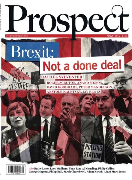 Prospect Magazine – August 2016 Cover
