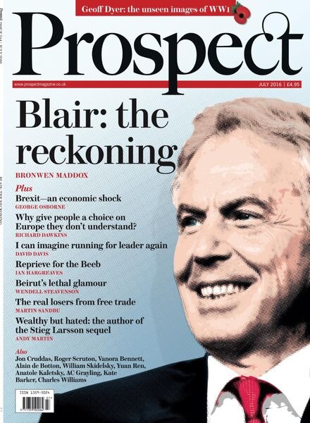 Prospect Magazine – July 2016 Cover