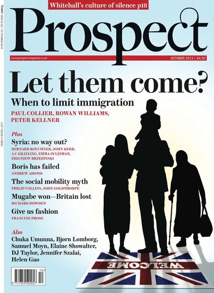 Prospect Magazine – October 2013 Cover