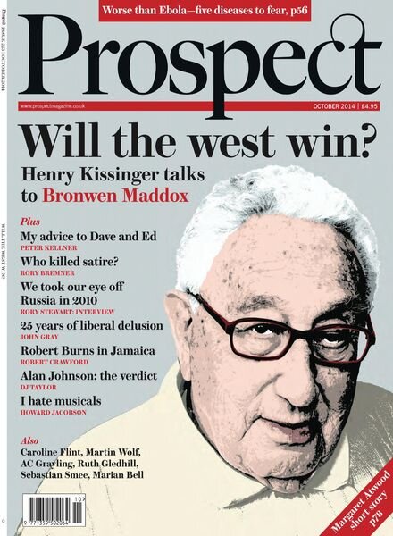 Prospect Magazine – October 2014 Cover