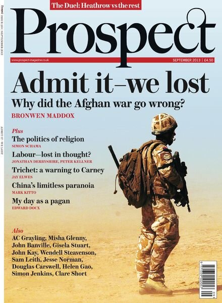 Prospect Magazine – September 2013 Cover