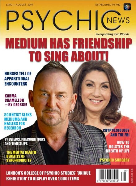Psychic News – August 2019 Cover