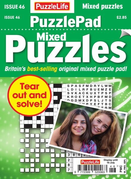 PuzzleLife PuzzlePad Puzzles – 18 June 2020 Cover