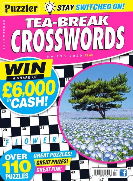 Puzzler Tea-Break Crosswords – June 2020 Cover