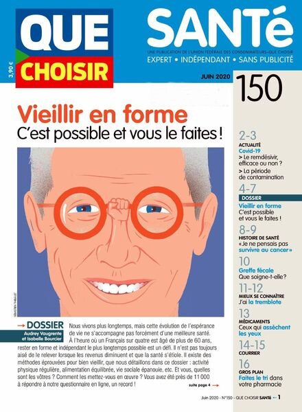 Que Choisir Sante – Juin 2020 Cover