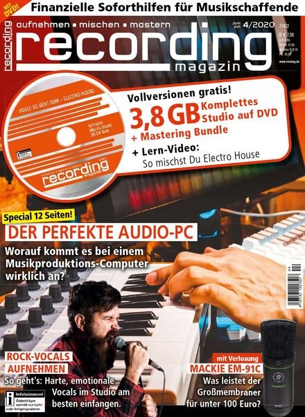 Recording Magazin – Juni-Juli 2020 Cover