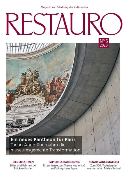 Restauro – August 2020 Cover