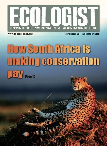 Resurgence & Ecologist – Ecologist Newsletter 30 – December 2011 Cover