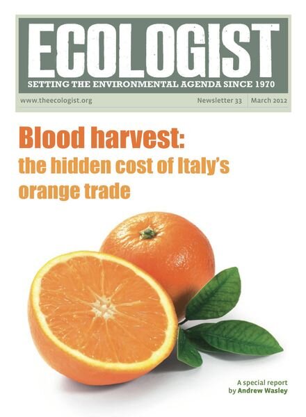 Resurgence & Ecologist – Ecologist Newsletter 33 – Mar 2012 Cover