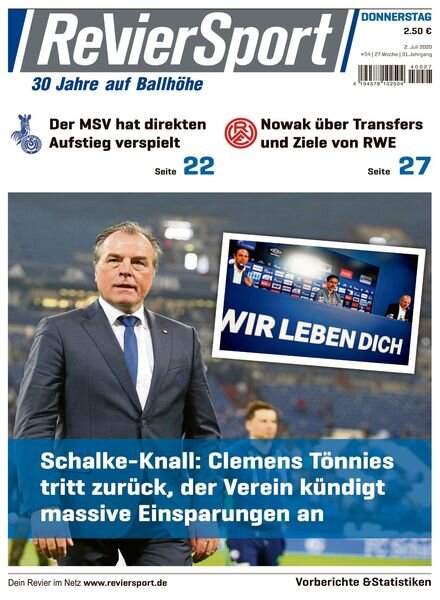 RevierSport – 02 Juli 2020 Cover