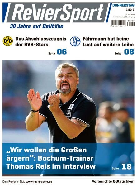 RevierSport – 16 Juli 2020 Cover