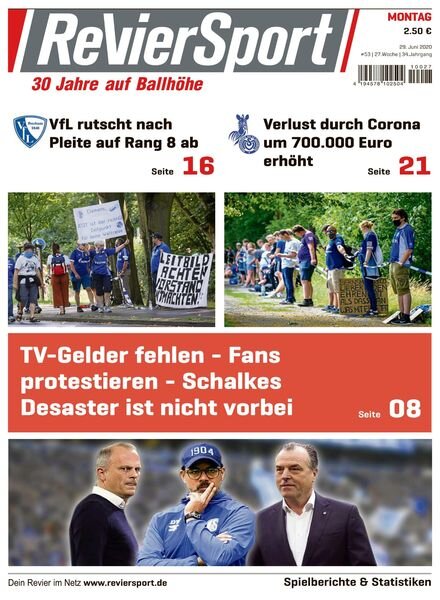 RevierSport – 29 Juni 2020 Cover