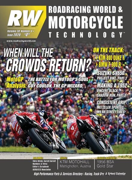 Roadracing World – June 2020 Cover