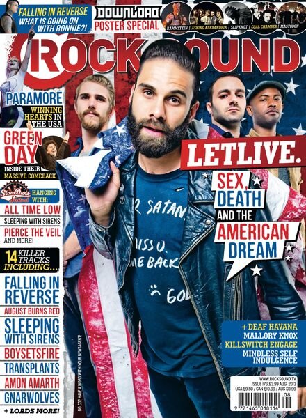 Rock Sound Magazine – August 2013 Cover