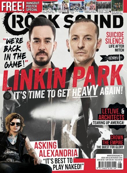 Rock Sound Magazine – August 2014 Cover