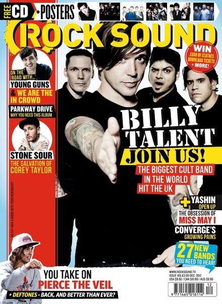 Rock Sound Magazine – December 2012 Cover