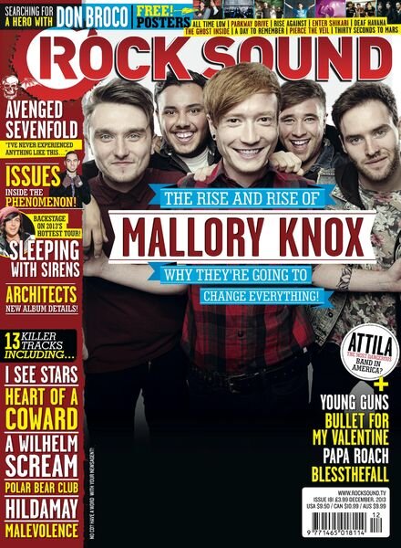 Rock Sound Magazine – December 2013 Cover