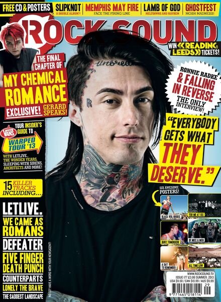 Rock Sound Magazine – Summer 2013 Cover