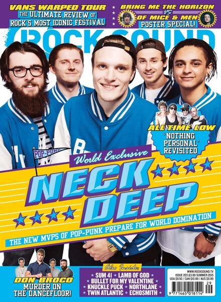 Rock Sound Magazine – Summer 2015 Cover